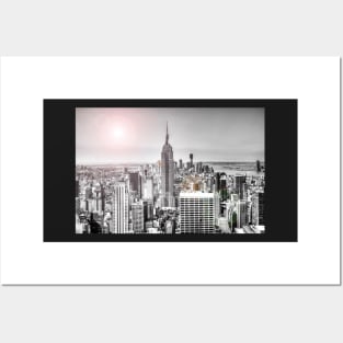 Manhattan, New York, USA, Lens Flare Posters and Art